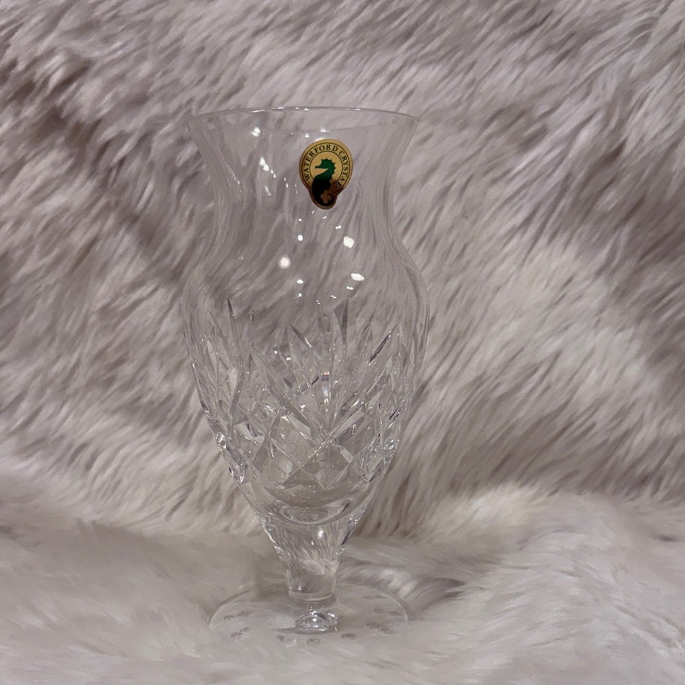Waterford Crystal Handcut Pedestal Vase Luxury Home Decor